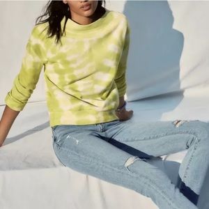 Anthropologie Pilcro letterpress Elayna Sweatshirt Tie Dye Size Xs